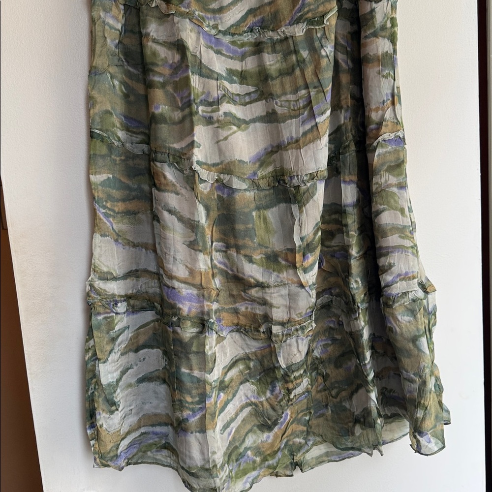 SUNDANCE: NWOT Shades of Green Skirt - Picture 4 of 8